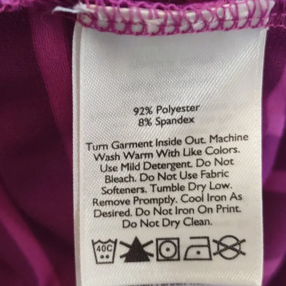 Eddie Bauer Purple Stripped  Sleeveless Dress Size S - Picture 5 of 5